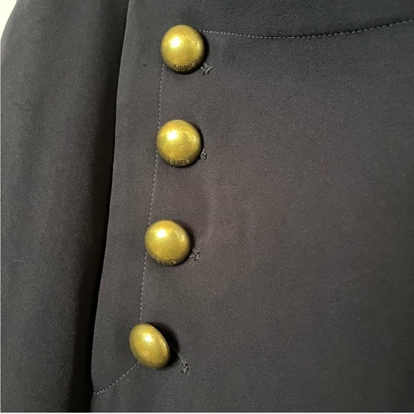 NEW NWT Chloé Iconic Trousers Slacks Pants Sailor Brass Buttons Navy Blue 42 - Picture 6 of 9
